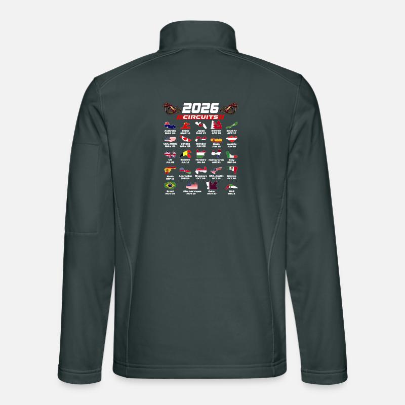 Formula  2026 Circuits  for True Formula Fans Unisex Softshelljacke