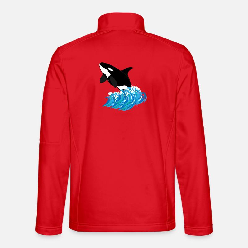 Orca Print Unisex Softshell Jacket
