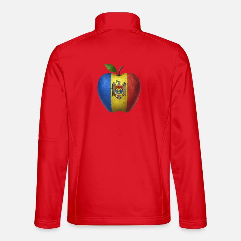 Moldova - Unisex Softshell Jacket - red
