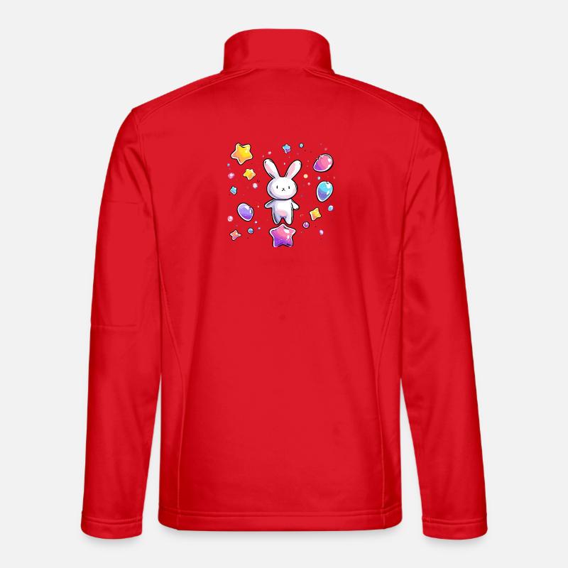 Pastell Bunny Sternenflug - Unisex Softshelljacke - Rot