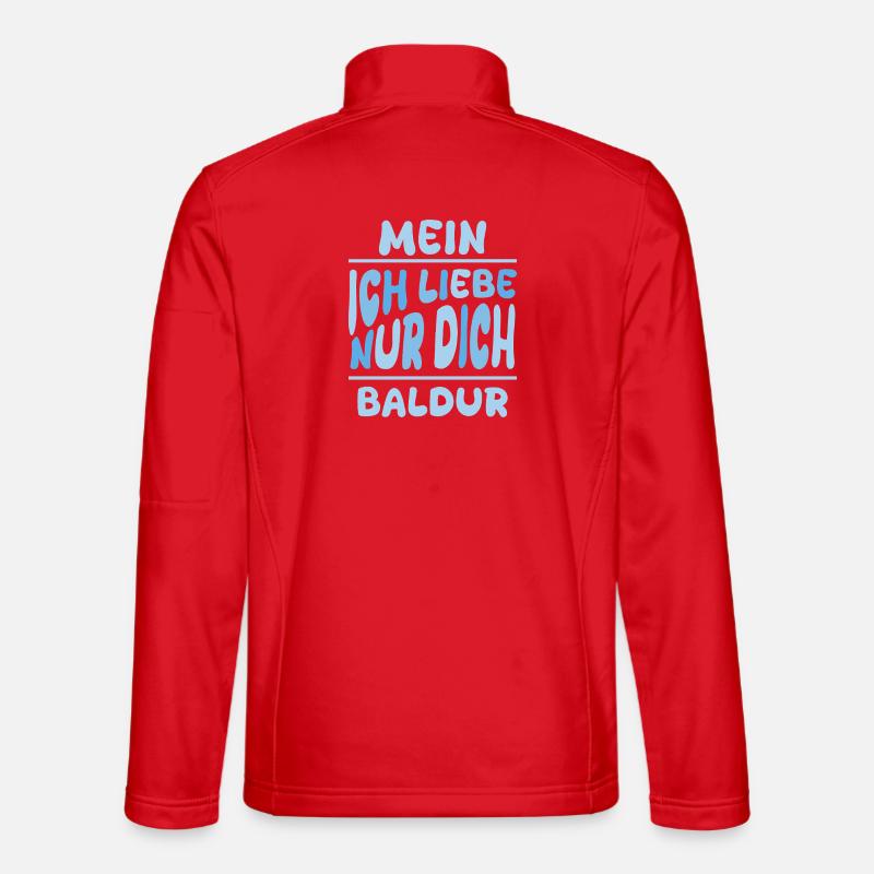 Mann Baldur - Unisex Softshelljacke - Rot