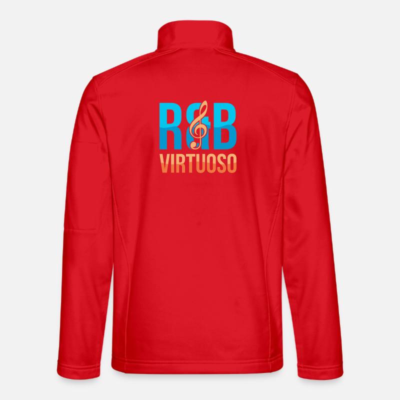 RnB Music Virtuoso E1 Deep Blue - Unisex Softshell Jacket - red