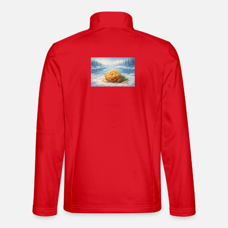 Pinienkerne - Unisex Softshelljacke - Rot