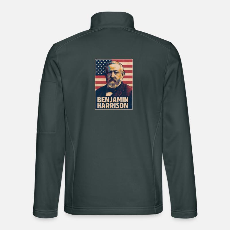 Benjamin Harrison, États-Unis Veste en tissu softshell Unisexe
