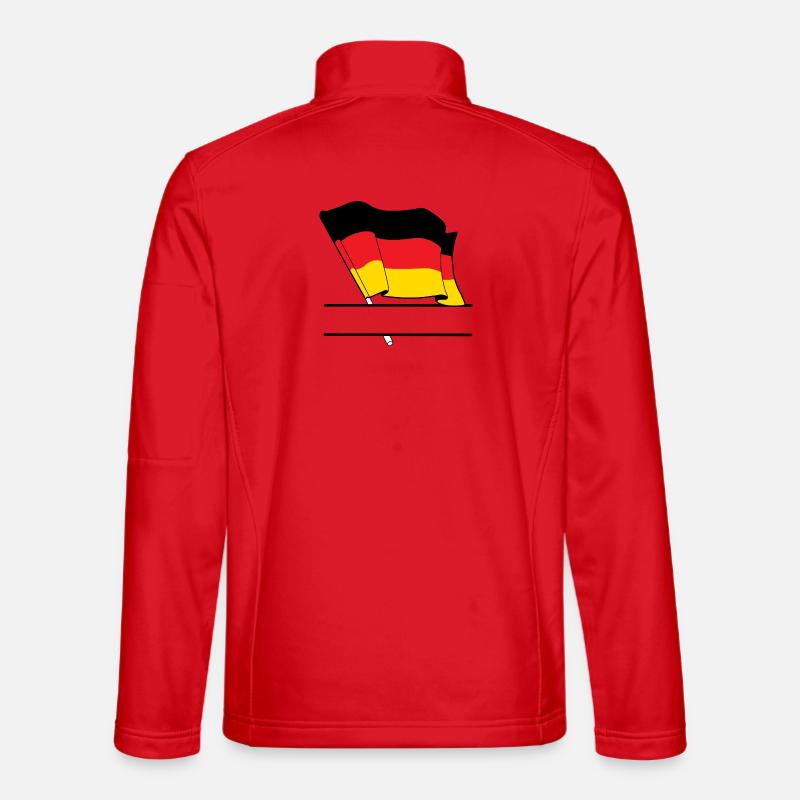 Germany Flag – Name Space Unisex Softshell Jacket
