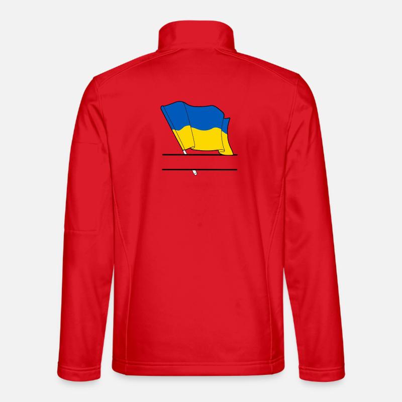 UKRAINE – Namespace - Unisex Softshell Jacket - red