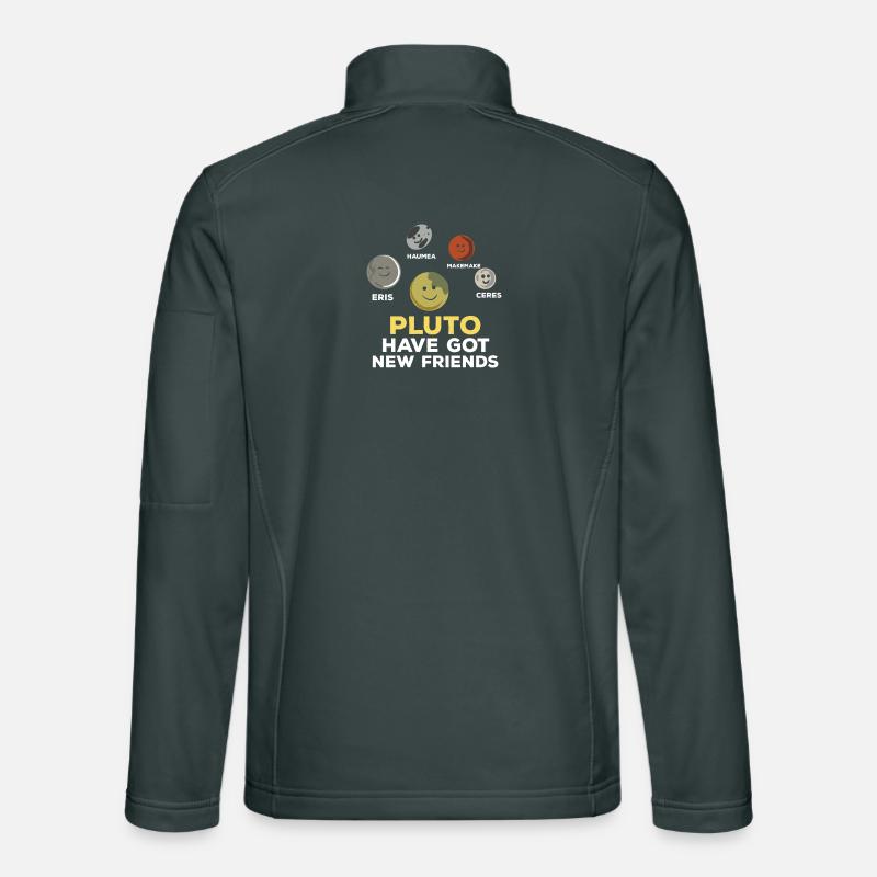 Pluto Has New Friends Space Planets Design Unisex Softshell Jacket