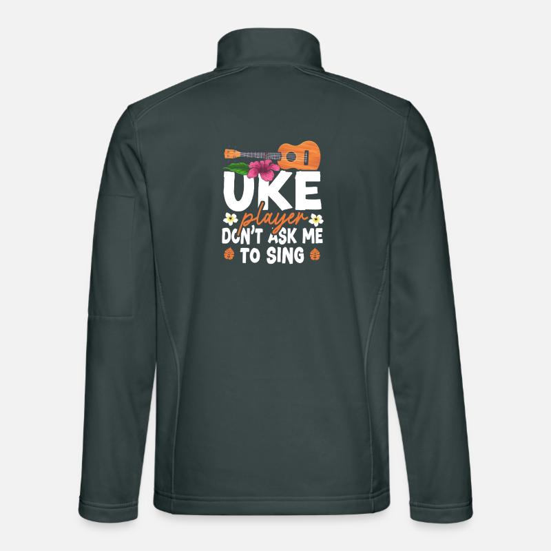Hawaiian Ukulele Uke Uke Player Unisex Softshell Jacket