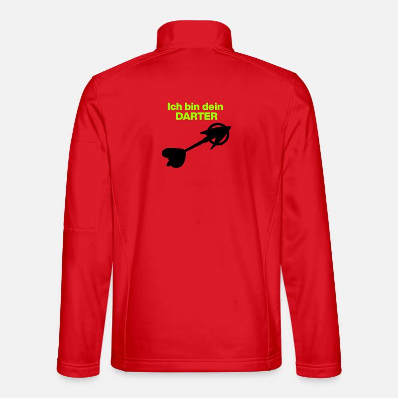 Ich bin dein Darter – Space Edition - Unisex Softshelljacke - Rot