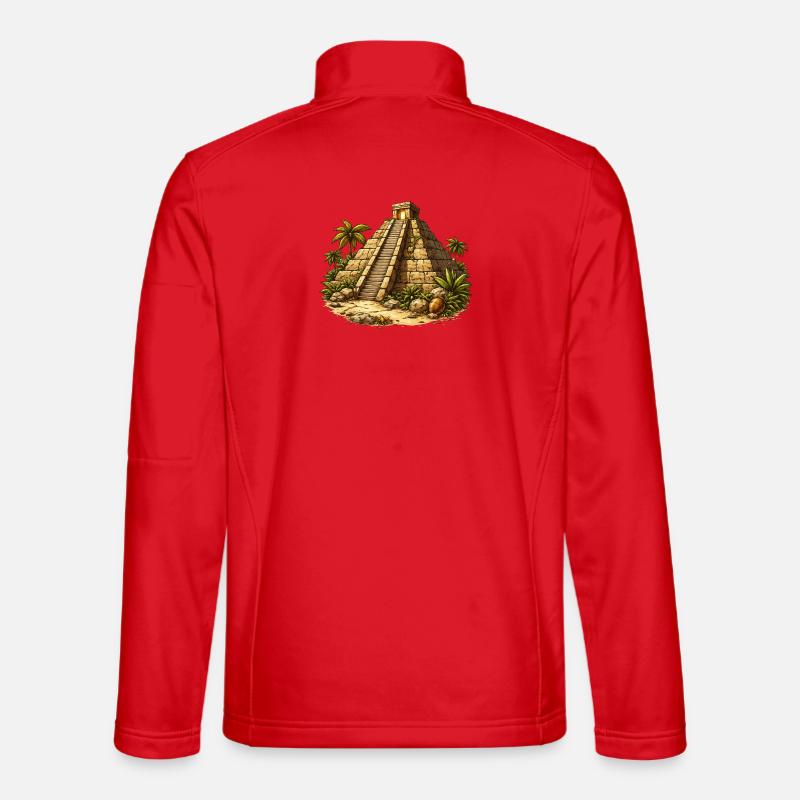 Pyramid Temple - Unisex Softshell Jacket - red