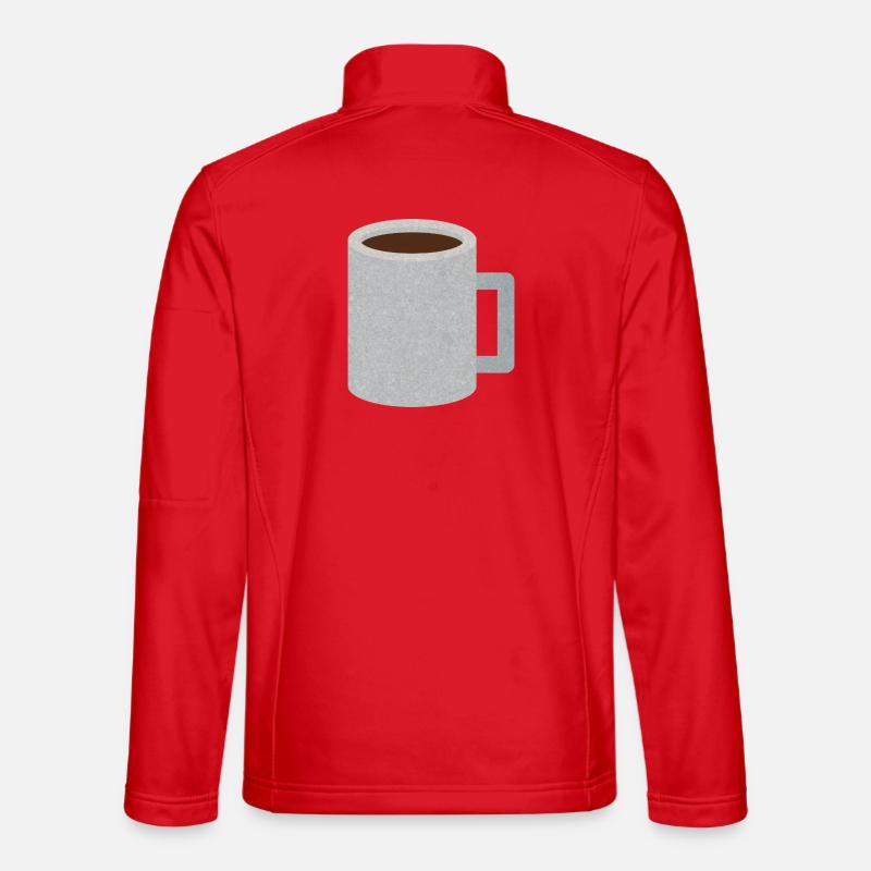 Stein-Speckle-Kaffeetasse - Unisex Softshelljacke - Rot