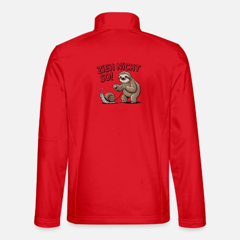 Sloth Humor Don't Pull So Cartoon Unisex Softshell Jacket