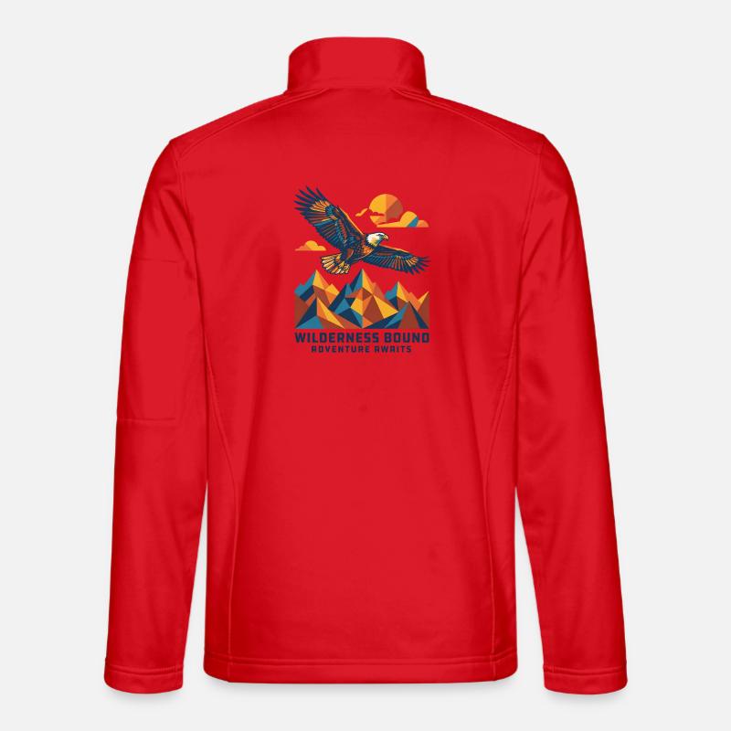 Wilderness Bound - Adventure awaits - Unisex Softshell Jacket - red