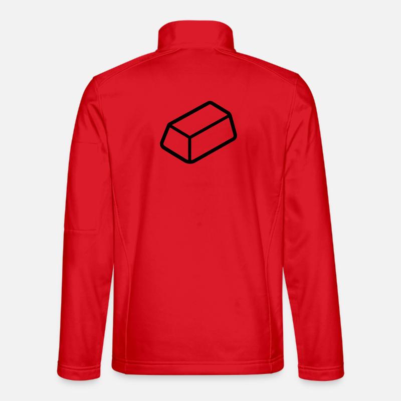 Gold Bar - Unisex Softshell Jacket - red