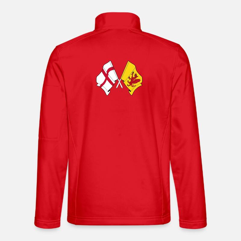 Somerset kreuzte mit England - Unisex Softshelljacke - Rot