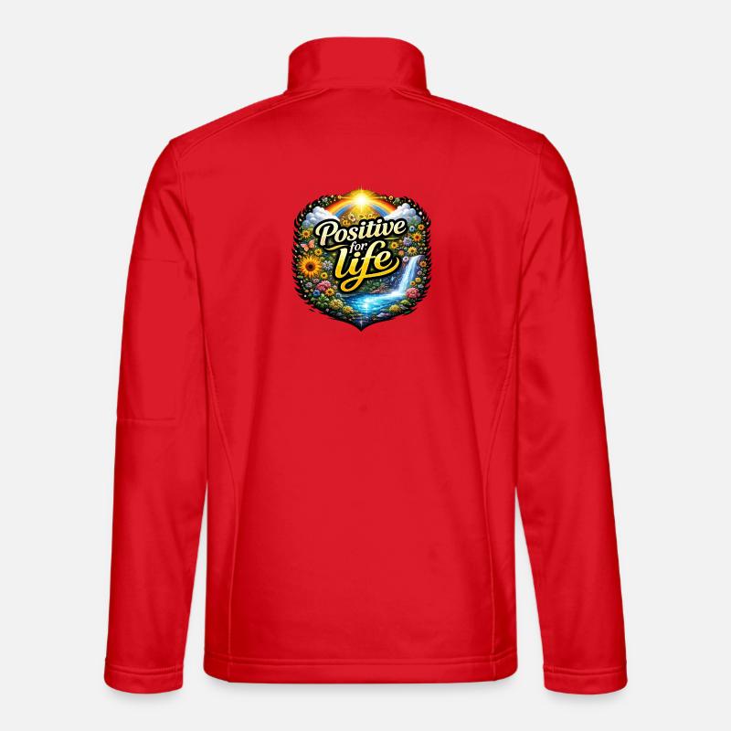 Positiv fürs Leben - Unisex Softshelljacke - Rot