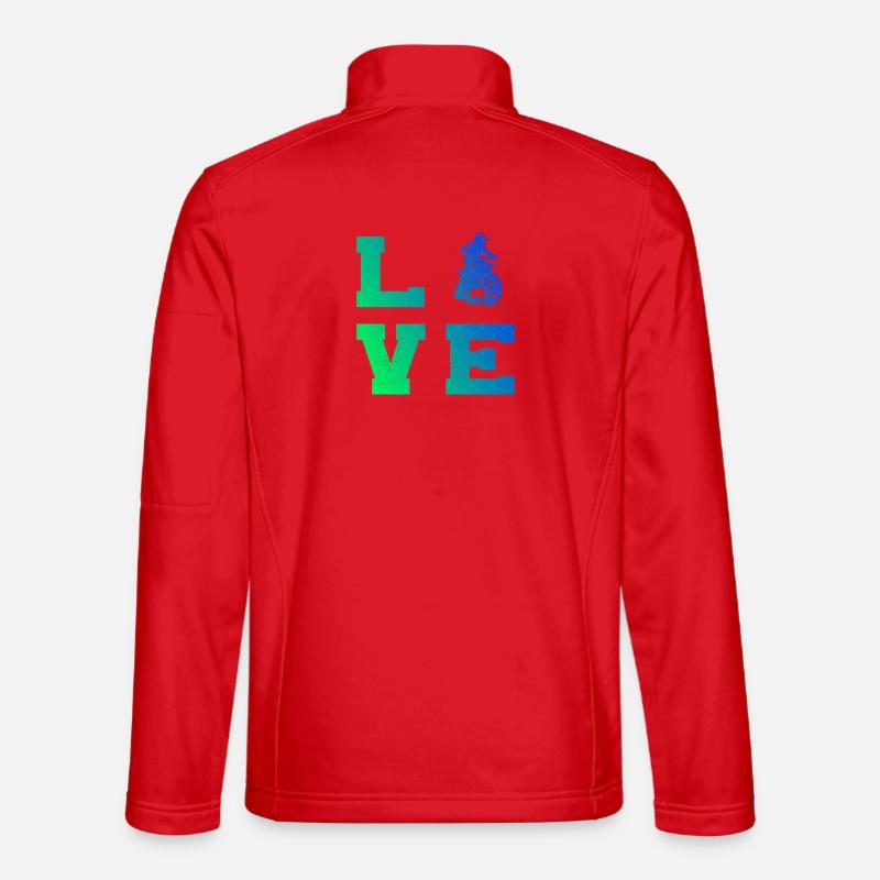 Statement for all motocross - Unisex Softshell Jacket - red
