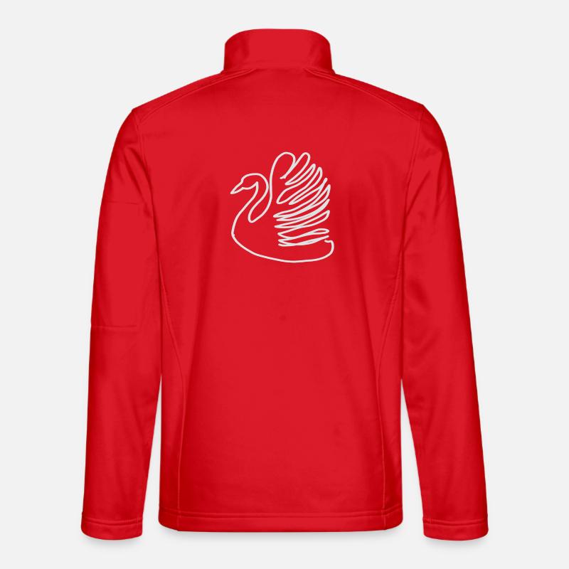 schwan - Unisex Softshelljacke - Rot