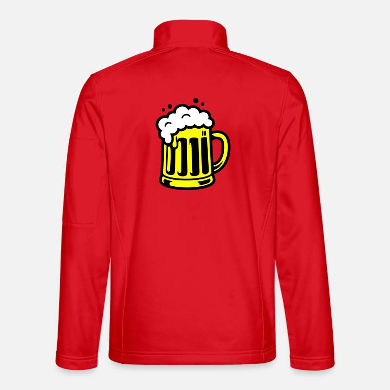 Icône de chope de bière Veste en tissu softshell Unisexe