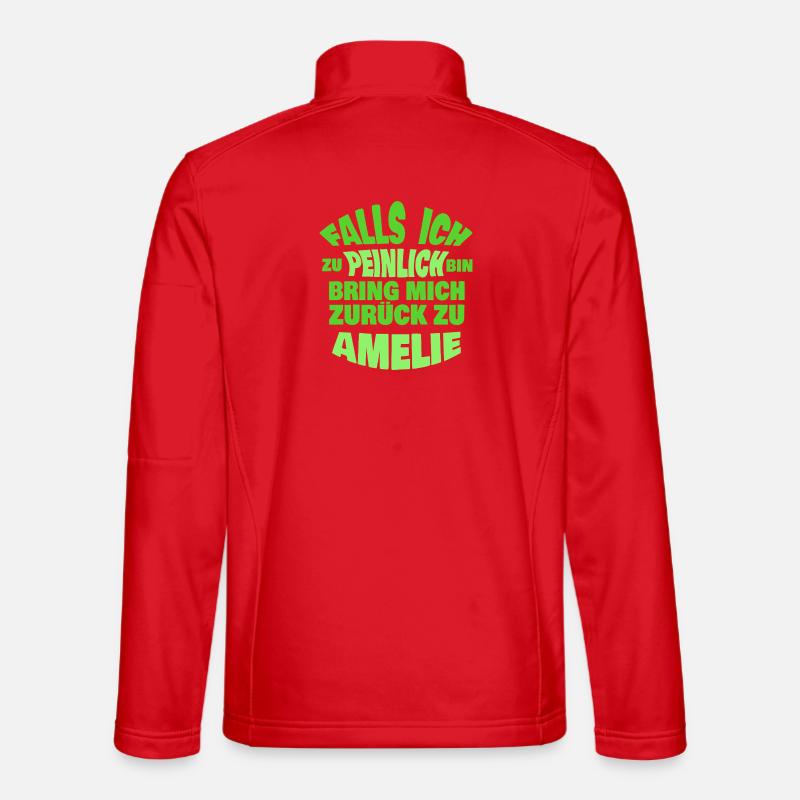 Geschenk für Amelie - Unisex Softshelljacke - Rot