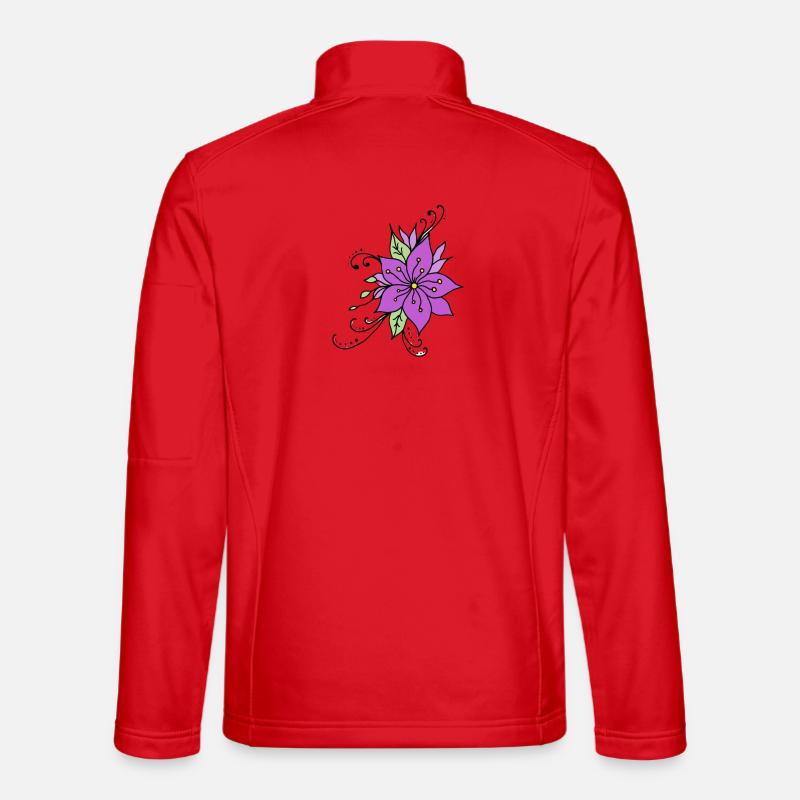Hibiskusblüte - Unisex Softshelljacke - Rot