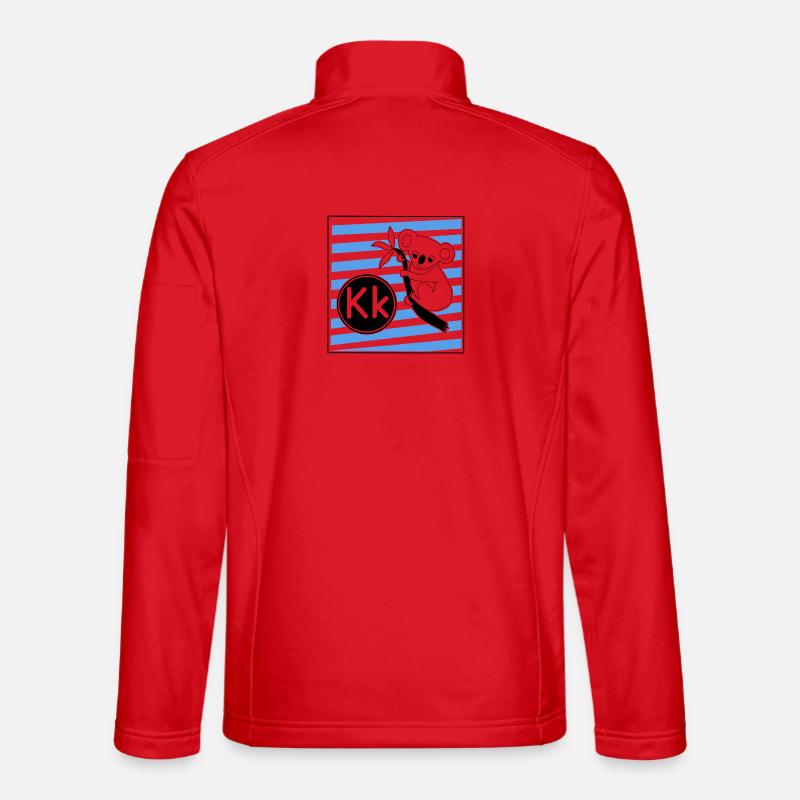 K for Koala - Unisex Softshell Jacket - red