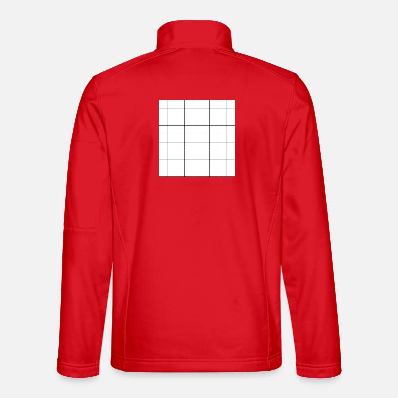 Sudoku blank grid - Unisex Softshell Jacket - red