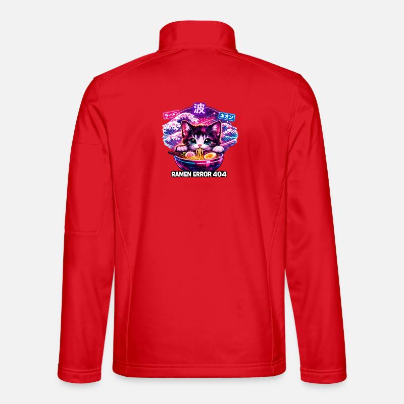 Ramen Neko Neon 404 - Unisex Softshell Jacket - red