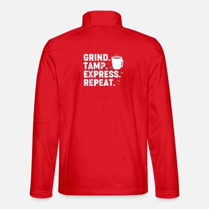 Barista Espresso Coffee Caffeine - Unisex Softshell Jacket - red