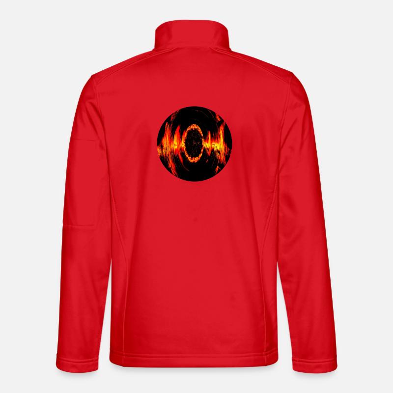 Fire Eye Lava Circle - Unisex Softshell Jacket - red