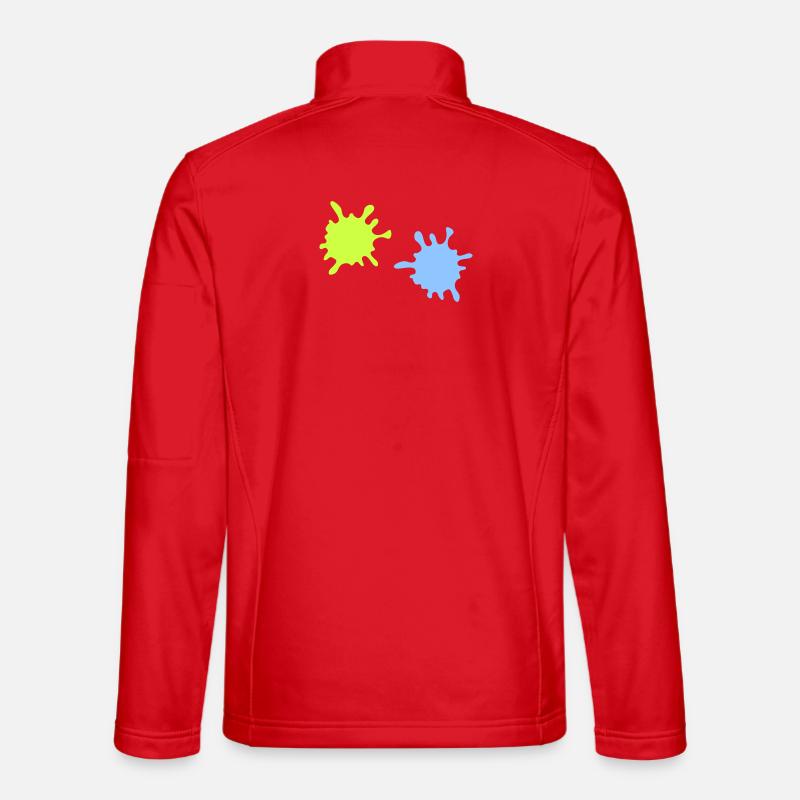 Neon Spritzer Splatter - Unisex Softshelljacke - Rot