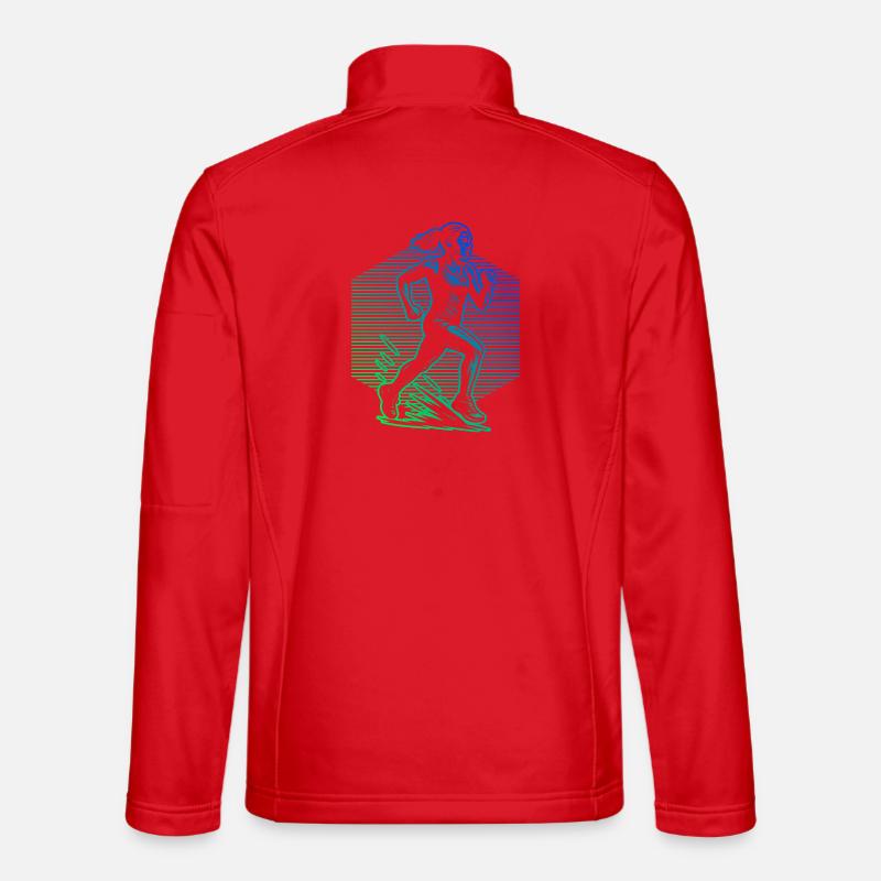 Racing Power Running Design Unisex Softshell Jacket