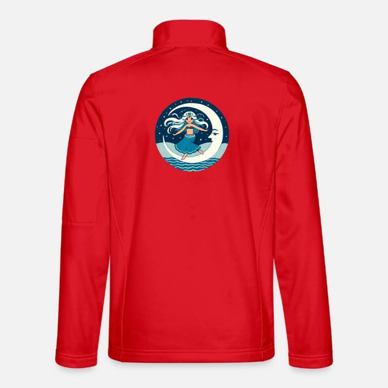 Moon Dancer on Crescent Unisex Softshell Jacket