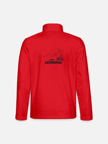DinoMotivation Course Aventure - Veste en tissu softshell Unisexe - rouge