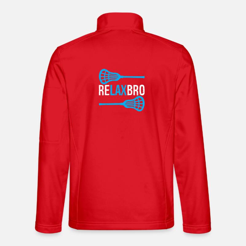 Relax Bro Lacrosse - Unisex Softshelljacke - Rot