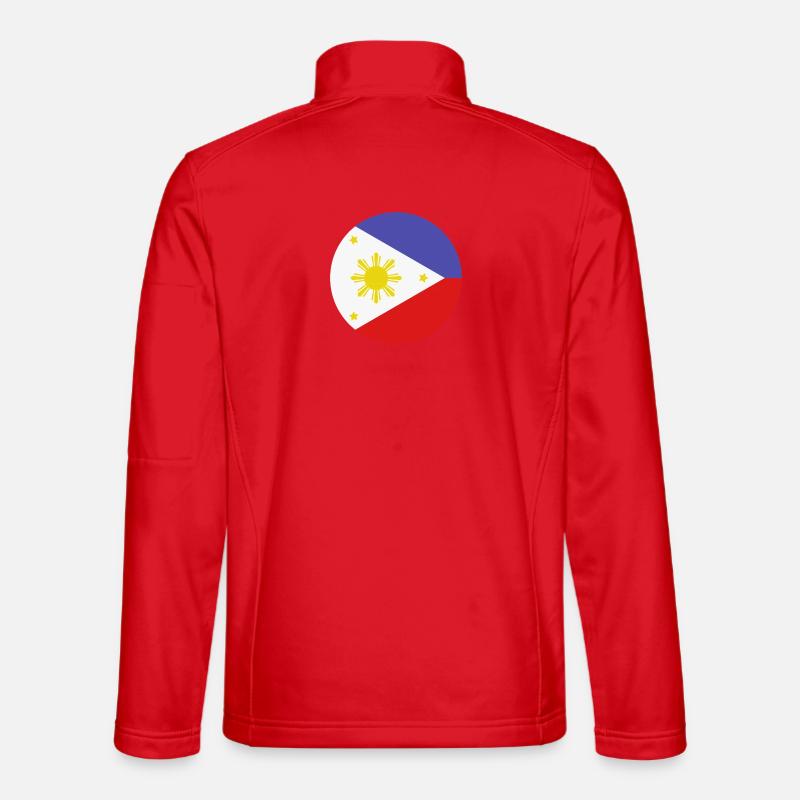 Philippines round flag Unisex Softshell Jacket