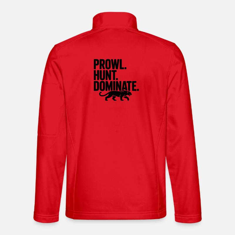 Prowl. Hunt. Dominate. - Unisex Softshell Jacket - red