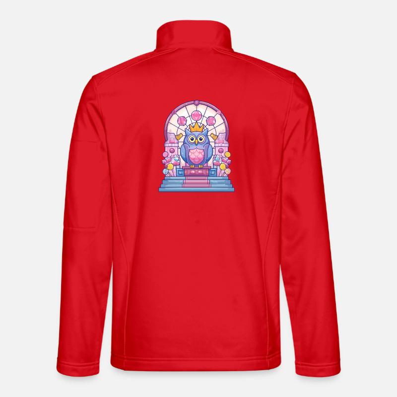 Sugar Throne Owl Ruler - Unisex Softshell Jacket - red