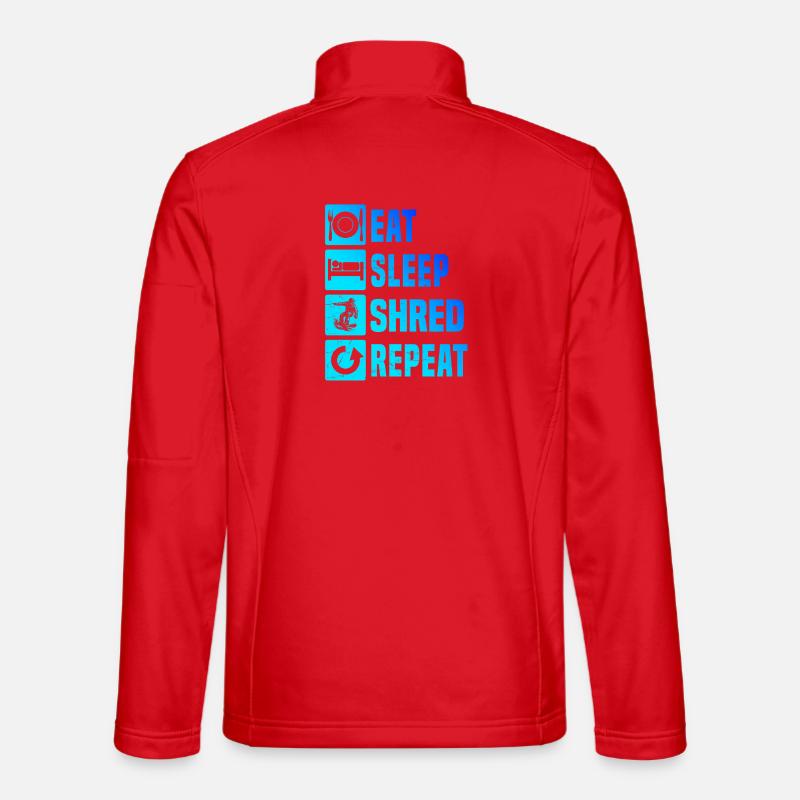 Kompaktes Snowboard Design für Snowboard - Unisex Softshelljacke - Rot
