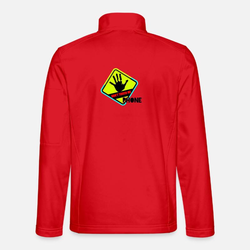 Hand weg! Kein Handy-Touch - Unisex Softshelljacke - Rot