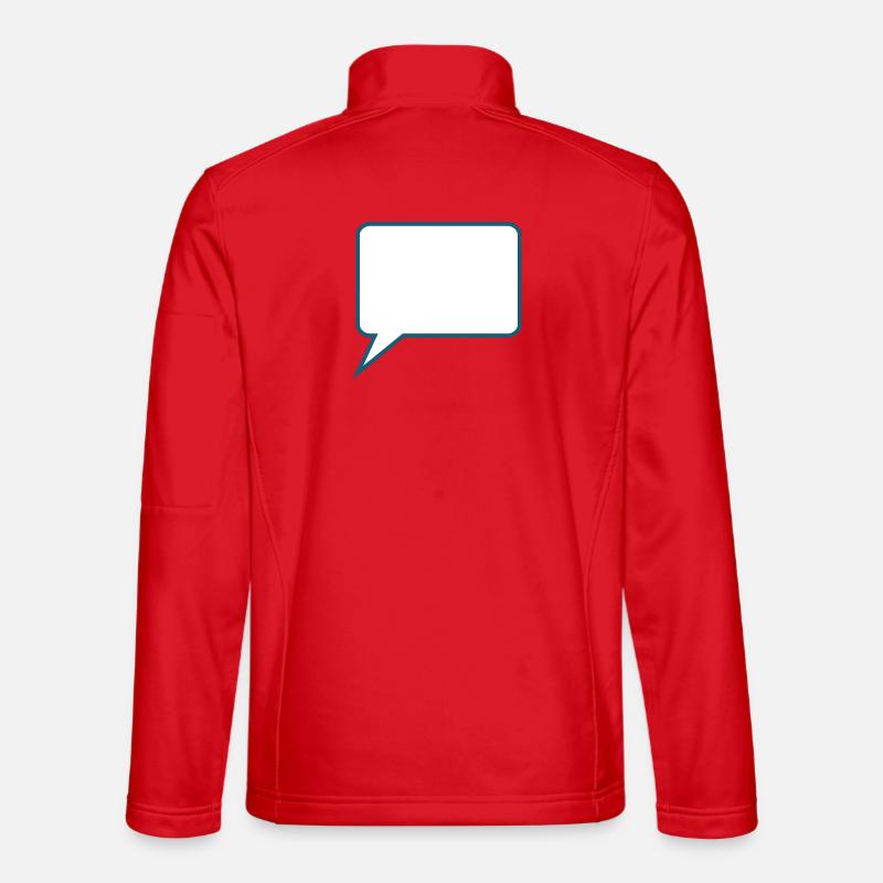 Sprechblase Comic selbst gestalten personalisieren - Unisex Softshelljacke - Rot