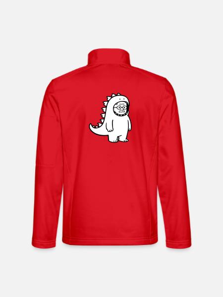 Carnival grouch grandpa - Unisex Softshell Jacket - red - Back
