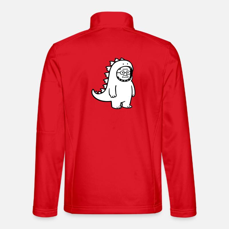 Carnival grouch grandpa - Unisex Softshell Jacket - red