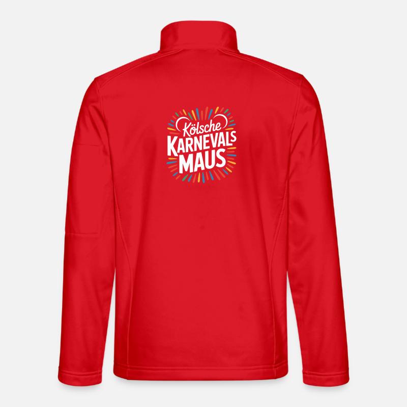 Kölsche Karnevalsmaus Karneval Köln Kölner Maus - Unisex Softshelljacke - Rot