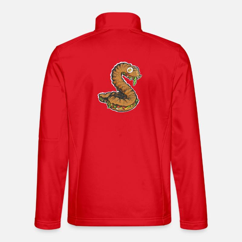 The Snacking Snake - Unisex Softshell Jacket - red