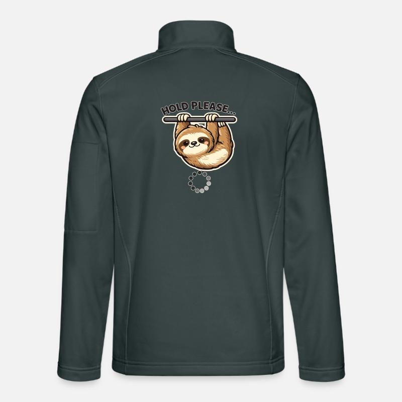 Faultier Halte Bitte Motiv Unisex Softshelljacke
