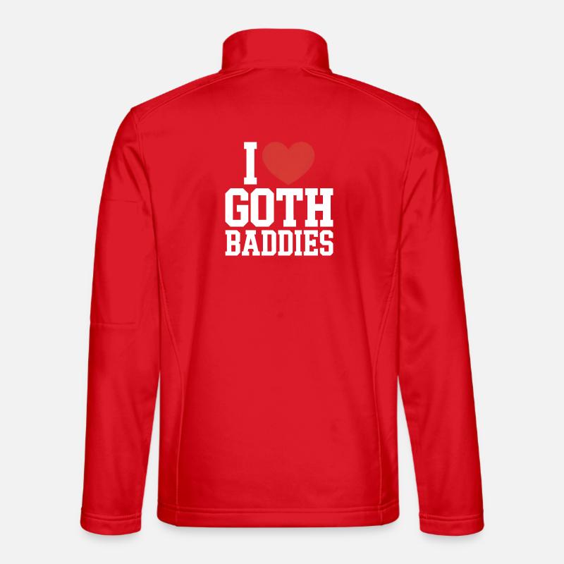 I Love Goth Baddies - Unisex Softshell Jacket - red
