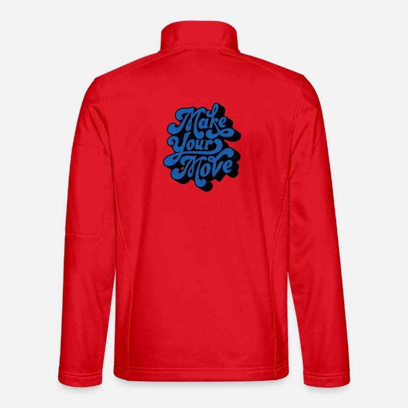 Faites votre mouvement – Style rétro Veste en tissu softshell Unisexe