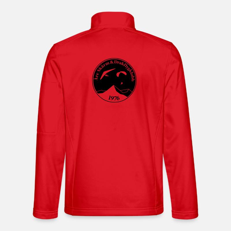 Round logo - Unisex Softshell Jacket - red