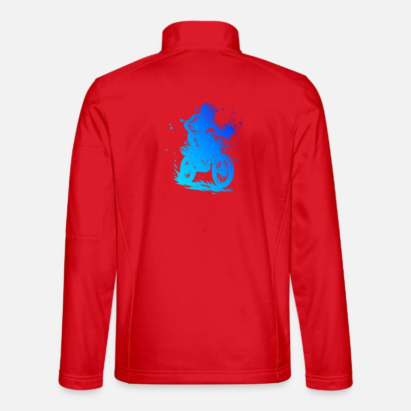 Einfach Motocross zeitloses Design - Unisex Softshelljacke - Rot